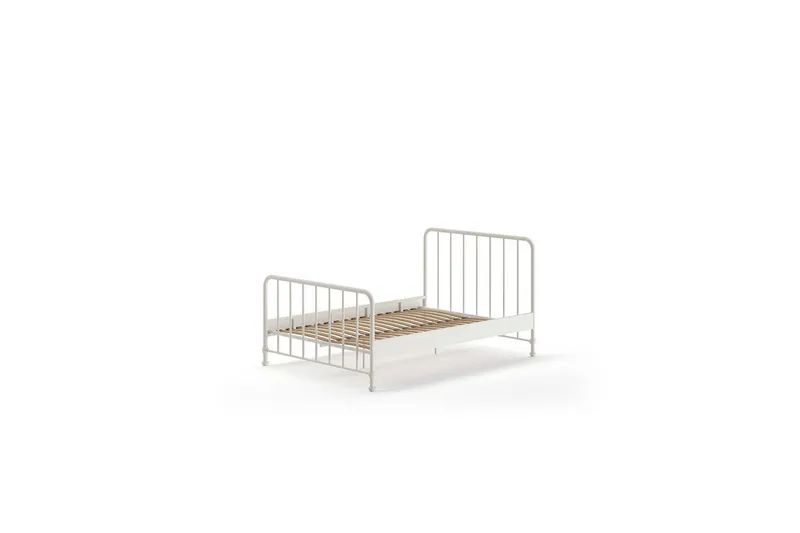 Seng Bronxx Hvit, 140 x 200 cm - Hvit, 140 x 200 cm - Møbler - Barnemøbler - Barneseng & Juniorseng