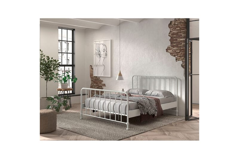 Seng Bronxx Hvit, 160 x 200 cm - Hvit, 160 x 200 cm - Møbler - Barnemøbler - Barneseng & Juniorseng