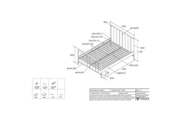 Seng Bronxx Olivengrønn, 140 x 200 cm - Olivengrønn, 140 x 200 cm - Møbler - Barnemøbler - Barneseng & Juniorseng