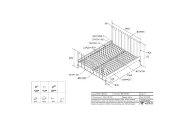 Seng Bronxx Olivengrønn, 160 x 200 cm - Olivengrønn, 160 x 200 cm - Møbler - Barnemøbler - Barneseng & Juniorseng
