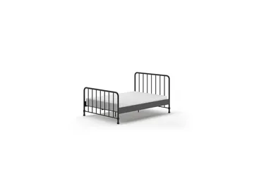 Seng Bronxx Svart, 140 x 200 cm - Svart, 140 x 200 cm - Møbler - Barnemøbler - Barneseng & Juniorseng