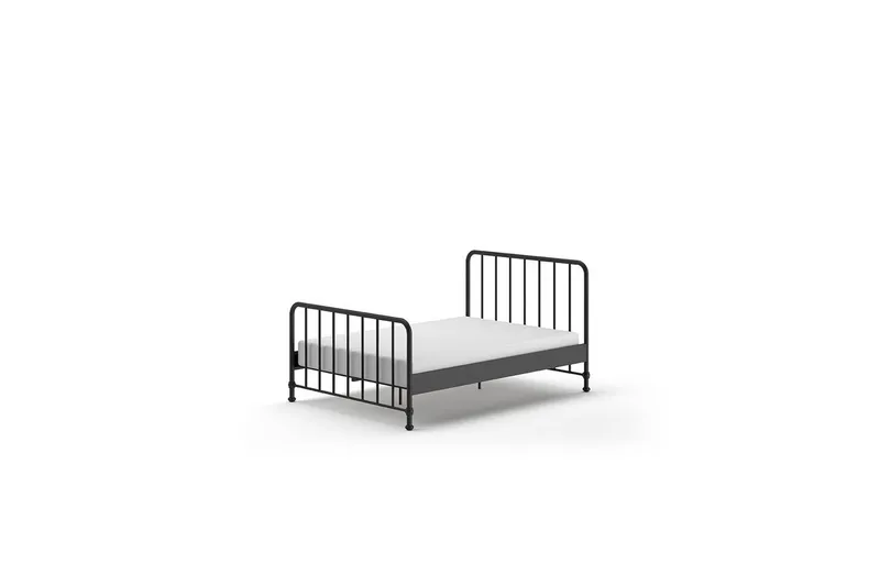 Seng Bronxx Svart, 140 x 200 cm - Svart, 140 x 200 cm - Møbler - Barnemøbler - Barneseng & Juniorseng
