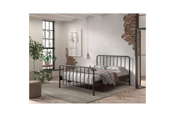 Seng Bronxx Svart, 160 x 200 cm - Svart, 160 x 200 cm - Møbler - Barnemøbler - Barneseng & Juniorseng