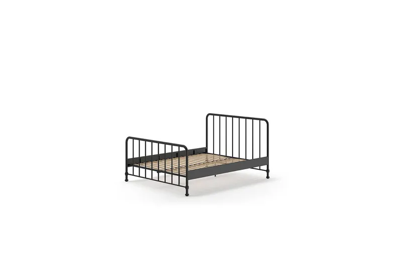 Seng Bronxx Svart, 160 x 200 cm, Svart, 160 x 200 cm