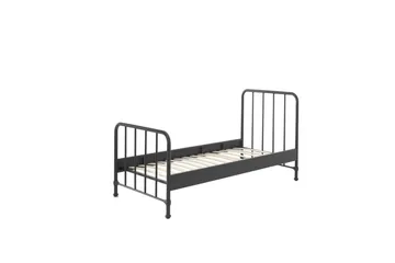 Seng Bronxx Svart, 90 x 200 cm - Svart, 90 x 200 cm - Møbler - Barnemøbler - Barneseng & Juniorseng