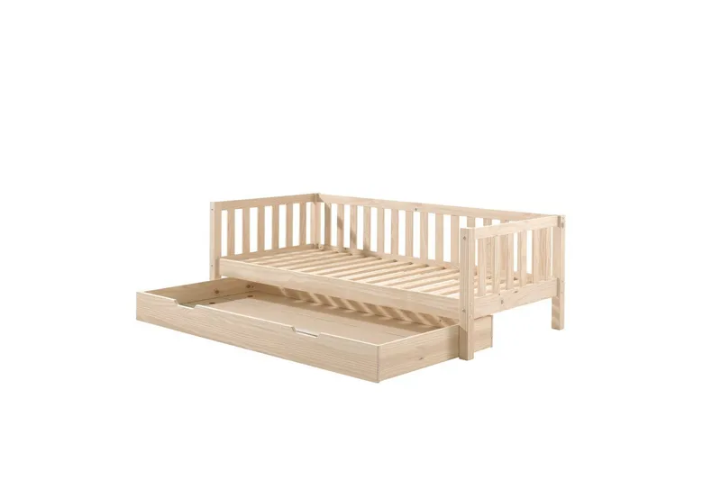 Seng Fritz med 1 skuff Naturlig - Naturlig - Møbler - Barnemøbler - Barneseng & Juniorseng