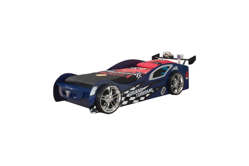 Seng Grand Turismo Blå 90x200 cm Med Madrass - Med Madrass - Møbler - Barnemøbler - Barneseng & Juniorseng