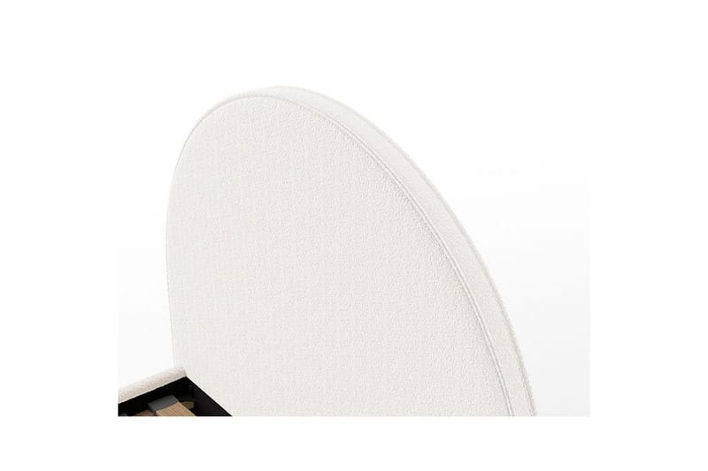 Seng med nattbord Måne 90x200 cm Hvitt - Hvitt - Møbler - Barnemøbler - Barneseng & Juniorseng