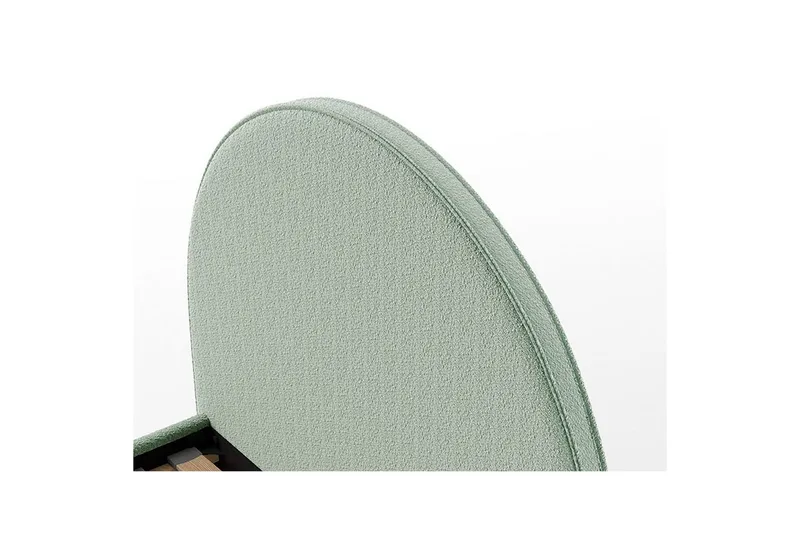 Seng med nattbord Måne 90x200 cm Oliven Grønn - Oliven Grønn - Møbler - Barnemøbler - Barneseng & Juniorseng