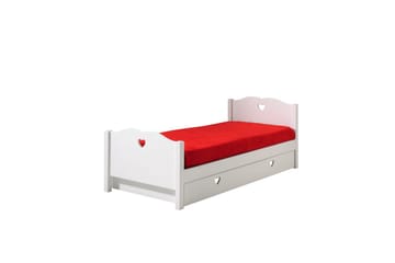 Seng med skuff Amori 90 x 200 cm Hvit - Møbler - Barnemøbler - Barneseng & Juniorseng