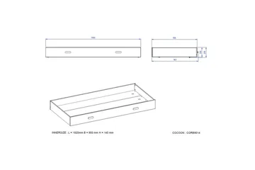 Seng med skuff Kiddy - Møbler - Barnemøbler - Barneseng & Juniorseng