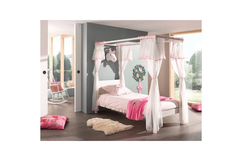 Seng med tekstilsett Pino Amori - Møbler - Barnemøbler - Barneseng & Juniorseng