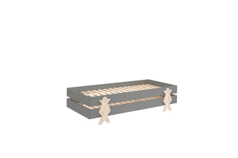 Seng Modulo med smilefjes ben Grå, 2, Grå, 2