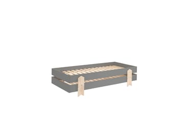 Seng Modulo med pilformede ben Grå, 4 - Grå, 4 - Møbler - Barnemøbler - Barneseng & Juniorseng