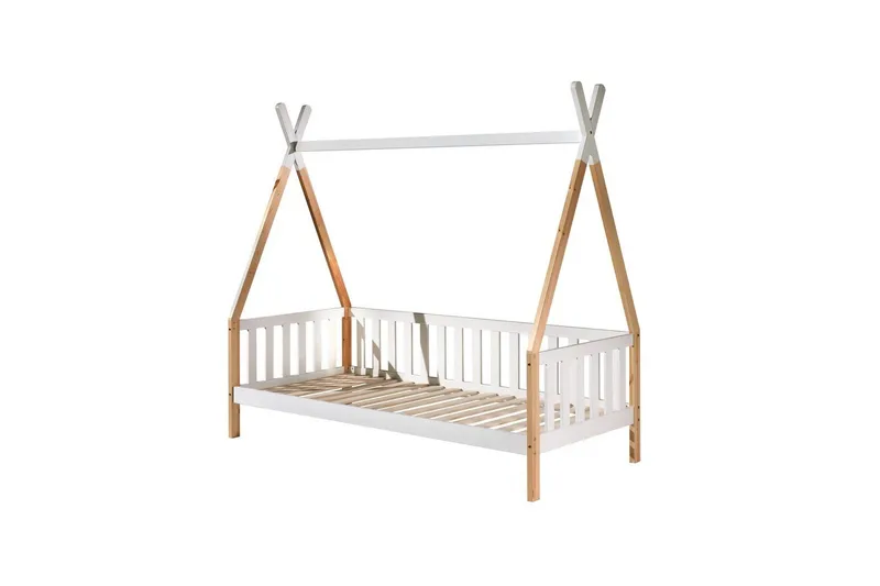 Seng Tipi 90x200 cm Med gjerde, Med gjerde