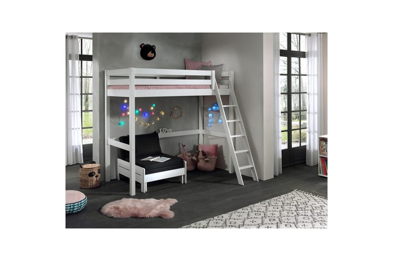 Sovesofa Pino Mezzanine Hvit, 90 x 200 cm, Hvit, 90 x 200 cm