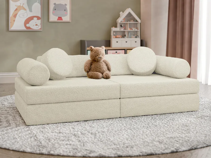 Tharosin 2-seters barnesofa - krembeige - Møbler - Barnemøbler - Barnesofa