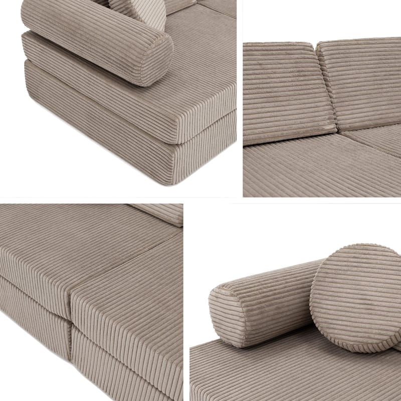 Tharosin 2-seters barnesofa - lysegrå - Møbler - Barnemøbler - Barnesofa