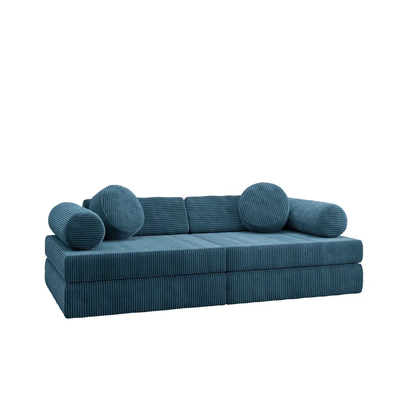 Tharosin Barnesofa - Blå - Møbler - Barnemøbler - Barnesofa