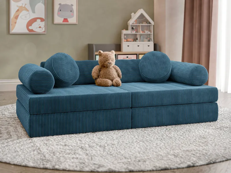 Tharosin Barnesofa - Blå - Møbler - Barnemøbler - Barnesofa
