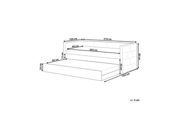 Uttrekkbar seng Chavonne - Svart - Møbler - Barnemøbler - Barneseng & Juniorseng
