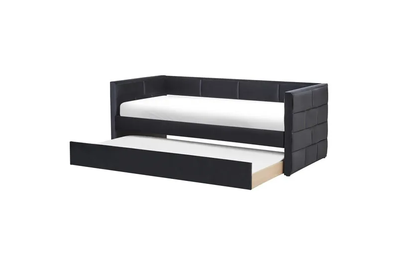 Uttrekkbar seng Chavonne, Svart