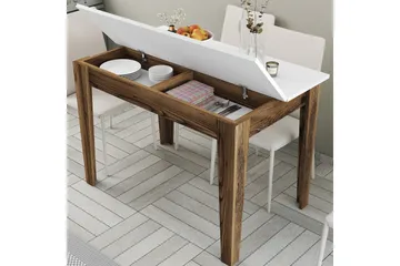 Levents Spisebord 110x72 cm Brun/Hvit - Hanah Home - Møbler - Bord - Spisebord & kjøkkenbord