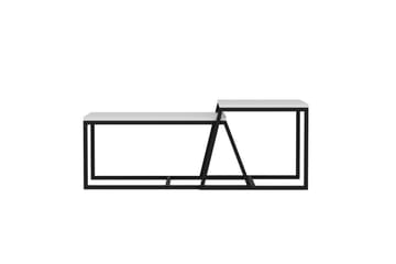 Minimal Sofabord 75x50 cm Hvit - Hanah Home - Møbler - Bord - Sofabord & salongbord