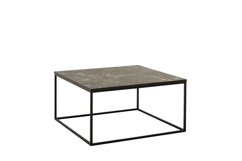 Ajmit Sofabord 80x80 cm Svart - Hanah Home - Møbler - Bord - Sofabord & salongbord