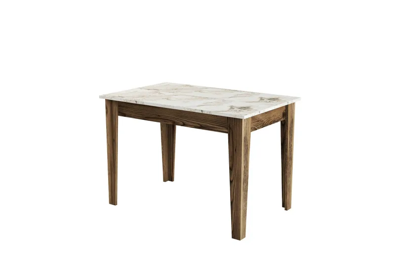 Levents Spisebord 110x72 cm Brun/Hvit, Hanah Home