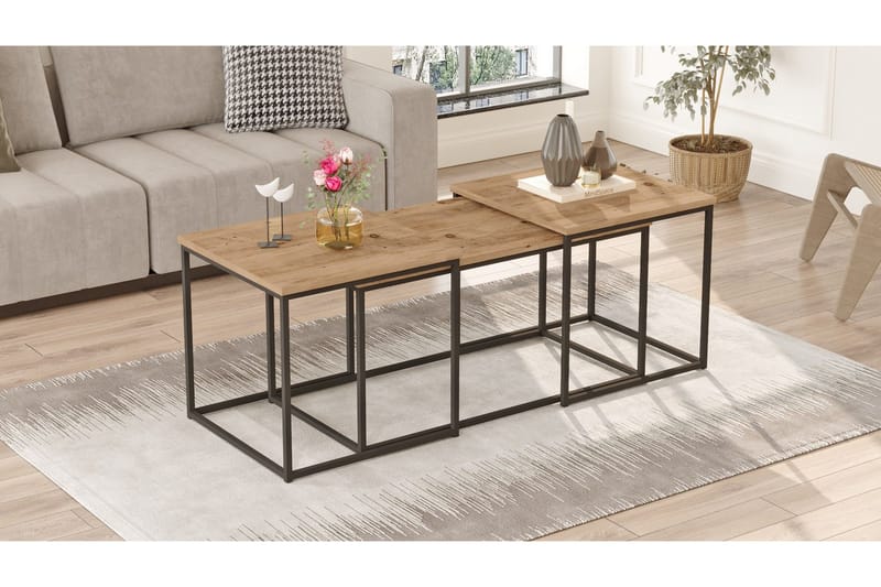 Kenkichi Sofabord 50x50 cm Mørk blå - Hanah Home - Møbler - Bord - Sofabord & salongbord