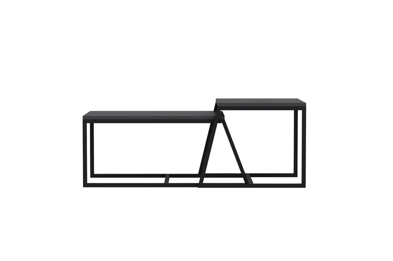 Minimal Salongbord 75x50 cm Svart - Hanah Home - Møbler - Bord - Sofabord & salongbord