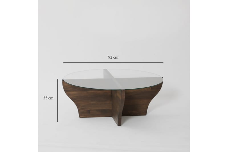 Amphora Sofabord 92 cm Brun - Hanah Home - Møbler - Bord - Sofabord & salongbord