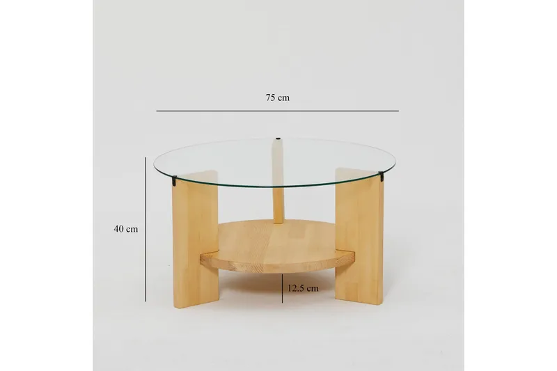 Mumondo Sofabord 75 cm Brun - Hanah Home - Møbler - Bord - Sofabord & salongbord