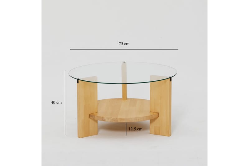 Mumondo Sofabord 75 cm Brun - Hanah Home - Møbler - Bord - Sofabord & salongbord