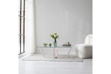 Liepene Sofabord 105x65 cm Hvit - Hanah Home - Møbler - Bord - Sofabord & salongbord