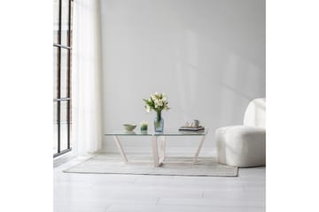 Liepene Sofabord 105x65 cm Hvit - Hanah Home - Møbler - Bord - Sofabord & salongbord