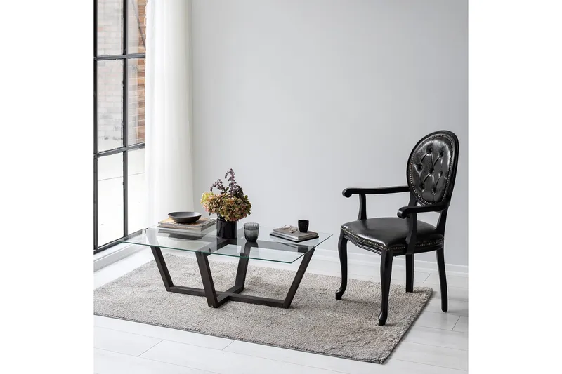 Liepene Sofabord 105x65 cm Svart - Hanah Home - Møbler - Bord - Sofabord & salongbord