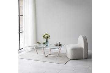 Liepene Sofabord 105x65 cm Hvit - Hanah Home - Møbler - Bord - Sofabord & salongbord