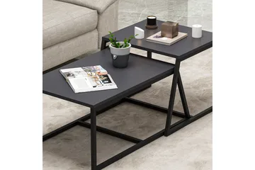 Minimal Salongbord 75x50 cm Svart - Hanah Home - Møbler - Bord - Sofabord & salongbord