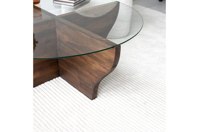 Amphora Sofabord 92 cm Brun - Hanah Home - Møbler - Bord - Sofabord & salongbord