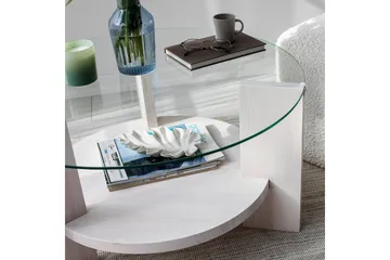 Mumondo Sofabord 75 cm Hvit - Hanah Home - Møbler - Bord - Sofabord & salongbord