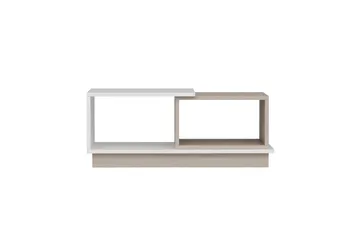 Schmida Salongbord 90x45 cm Hvit/Brun - Hanah Home - Møbler - Bord - Sofabord & salongbord