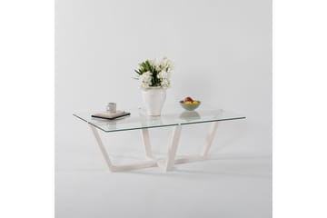 Liepene Sofabord 105x65 cm Hvit - Hanah Home - Møbler - Bord - Sofabord & salongbord