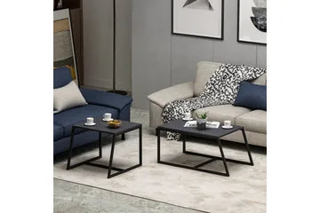 Minimal Salongbord 75x50 cm Svart - Hanah Home - Møbler - Bord - Sofabord & salongbord