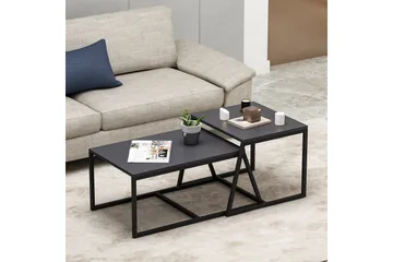 Minimal Salongbord 75x50 cm Svart - Hanah Home - Møbler - Bord - Sofabord & salongbord