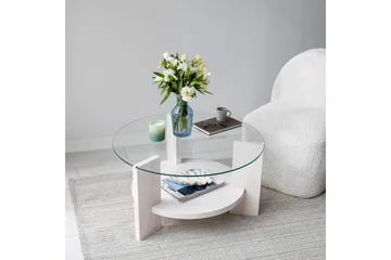 Mumondo Sofabord 75 cm Hvit - Hanah Home - Møbler - Bord - Sofabord & salongbord