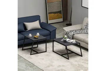 Minimal Salongbord 75x50 cm Svart - Hanah Home - Møbler - Bord - Sofabord & salongbord