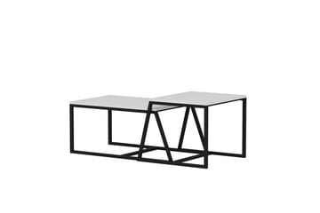 Minimal Sofabord 75x50 cm Hvit - Hanah Home - Møbler - Bord - Sofabord & salongbord