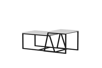 Minimal Sofabord 75x50 cm Hvit - Hanah Home - Møbler - Bord - Sofabord & salongbord